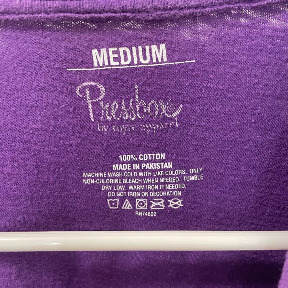 LSU Pressbox Purple tee. Size Medium - Picture 4 of 4